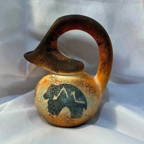 Vintage Other - Handmade Southwestern Wedding Pot Maria K Musarra Cave Art